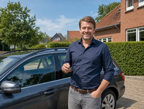 Verkäufer aus Rastatt mit dem verkauften Fahrzeug